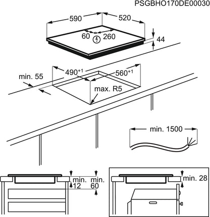 Встраиваемая индукционная поверхность ELECTROLUX LIR60430