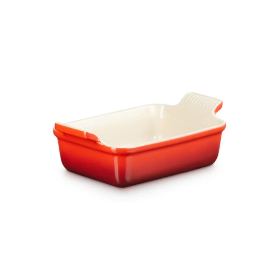 Bakeware LE CREUSET Rectangular Heritage Stoneware 19x14cm / 1.1L orange