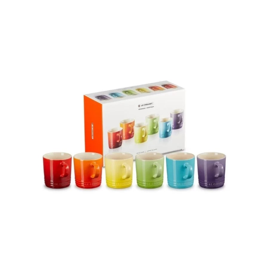 Set LE CREUSET Set of 6 stoneware 200ml in different colors