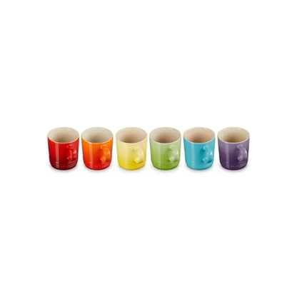 Komplekts LE CREUSET Set of 6 stoneware 200ml in different colours