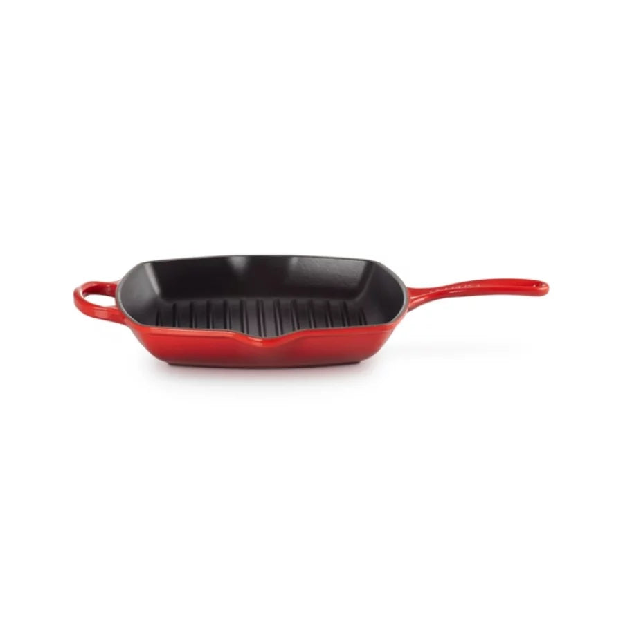 Grillpan LE CREUSET Cast iron grill pan square 26x26cm red