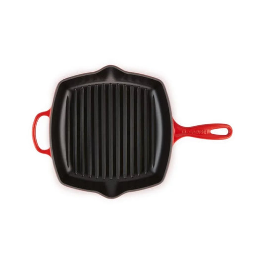 Grillpanna LE CREUSET Cast iron grill pan square 26x26cm red