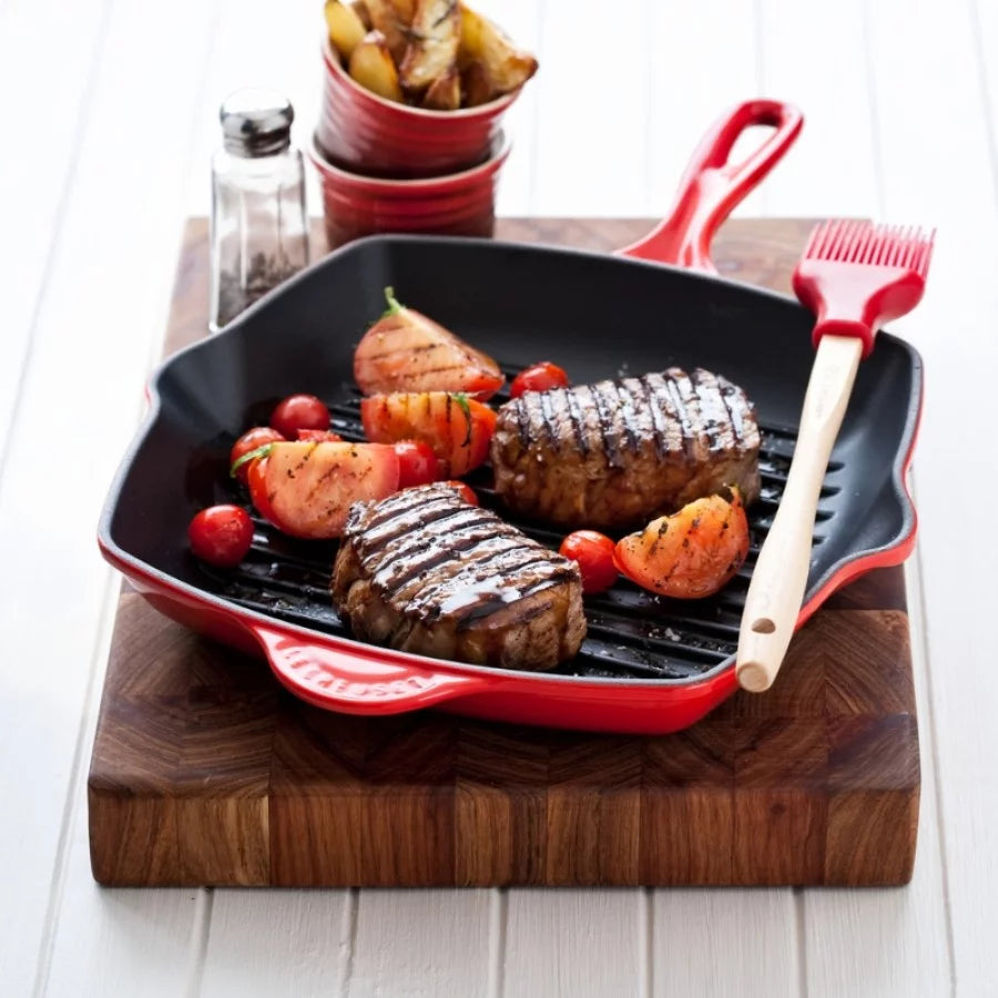 Grillpanna LE CREUSET Cast iron grill pan square 26x26cm red