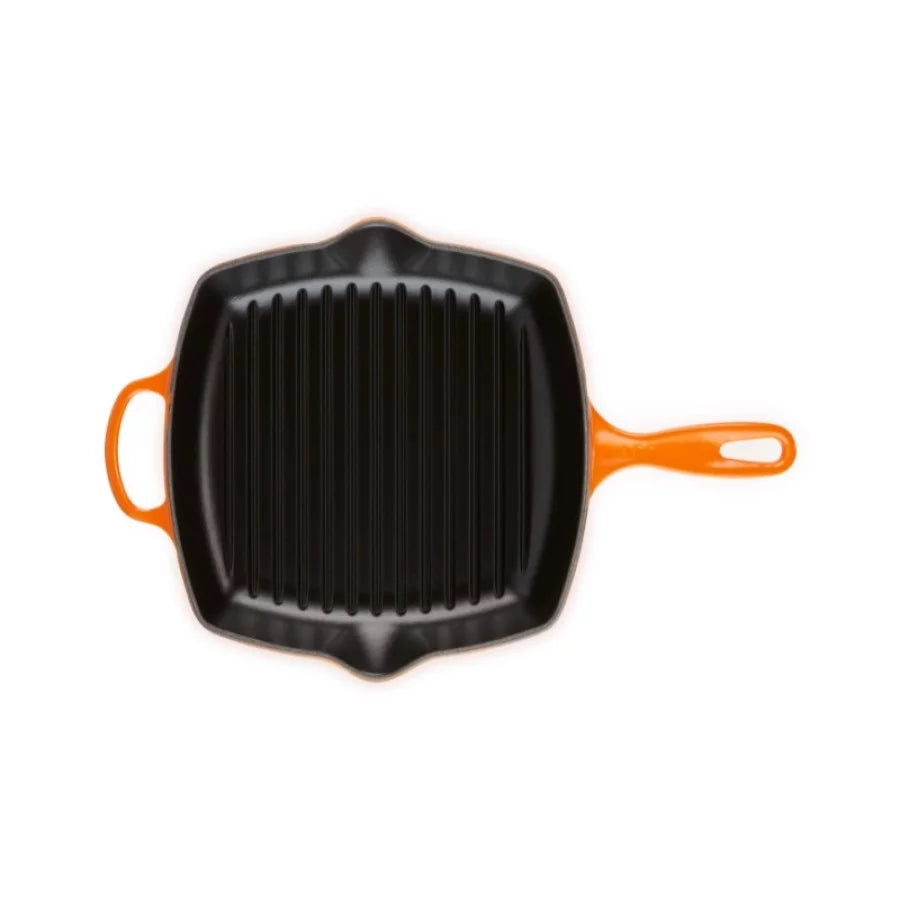 Grillpanna LE CREUSET Cast iron grill pan square 26x26cm orange