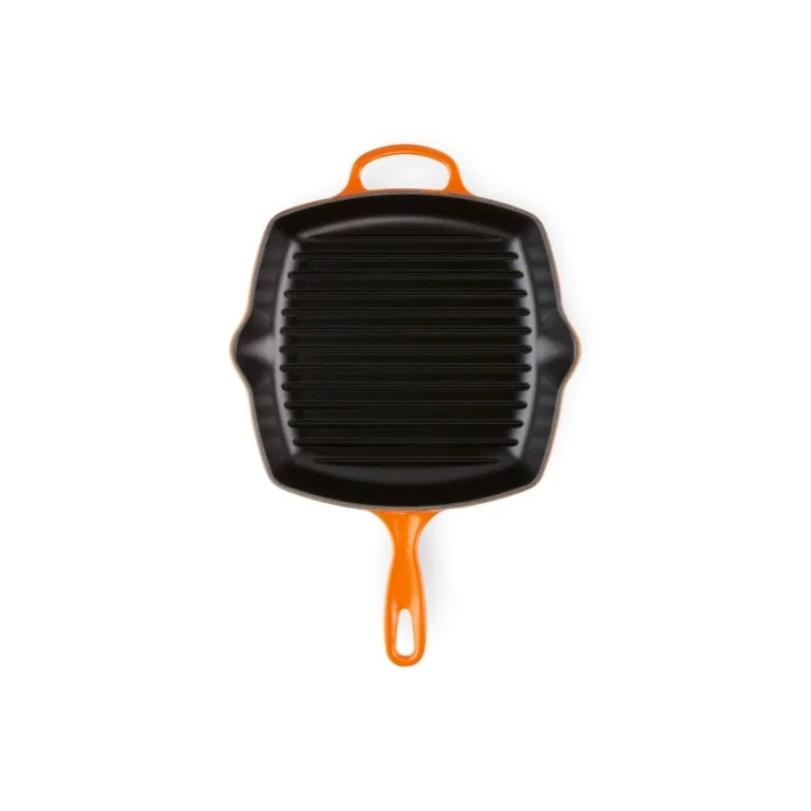 Grillpanna LE CREUSET Cast iron grill pan square 26x26cm orange