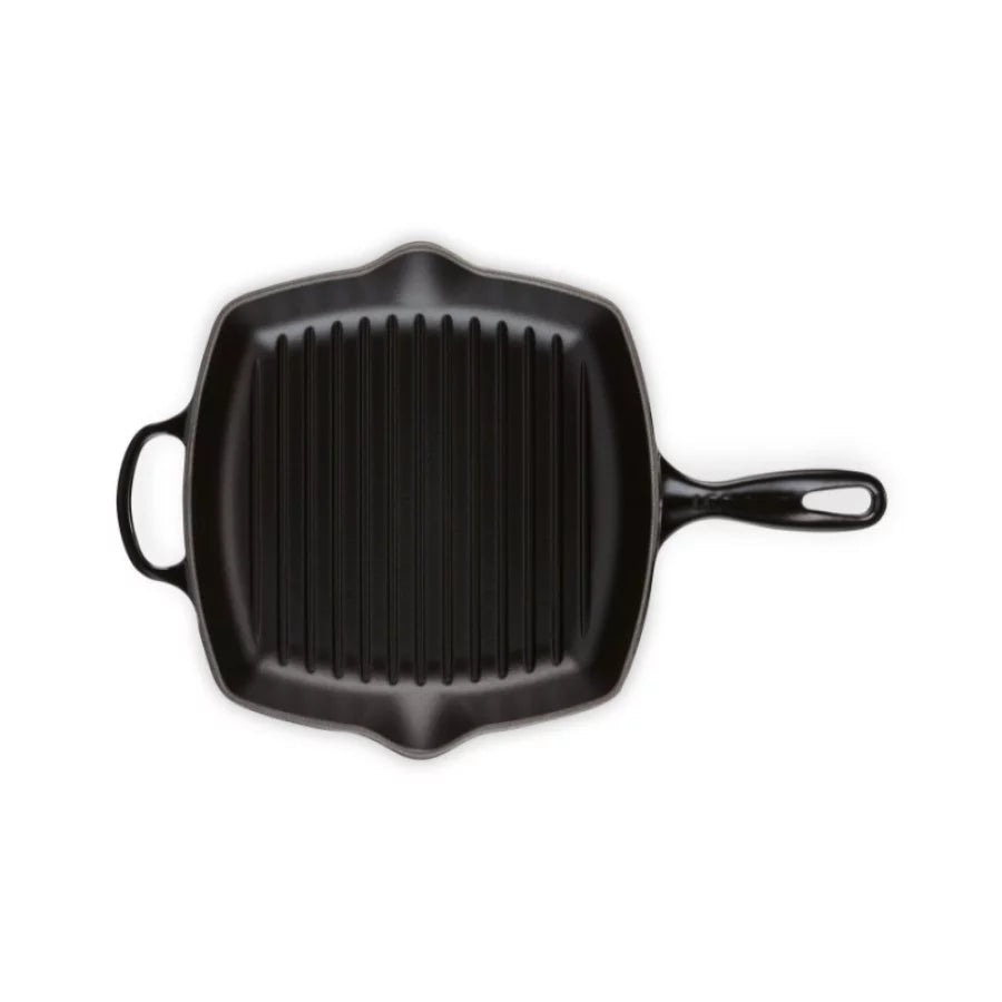 Grillpanna LE CREUSET Cast iron grill pan square 26x26cm mat black