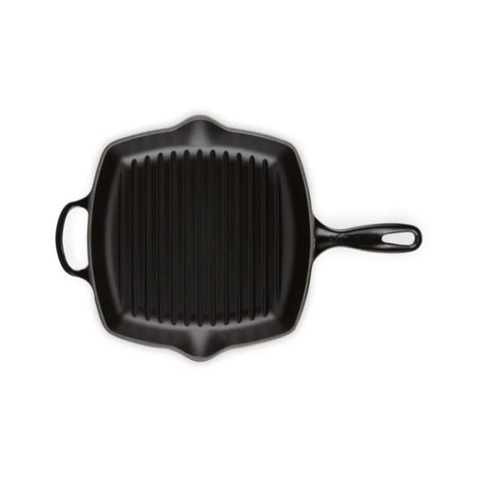 Grillpanna LE CREUSET Cast iron grill pan square 26x26cm mat black