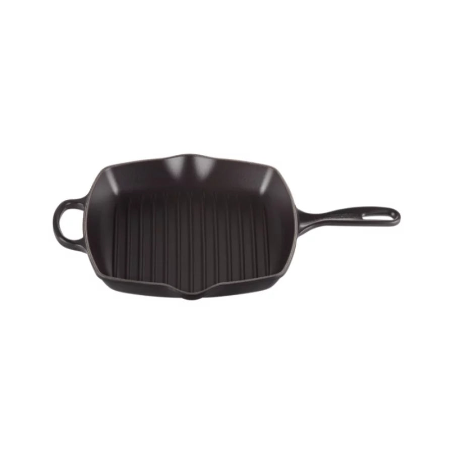 Grillpanna LE CREUSET Cast iron grill pan square 26x26cm mat black