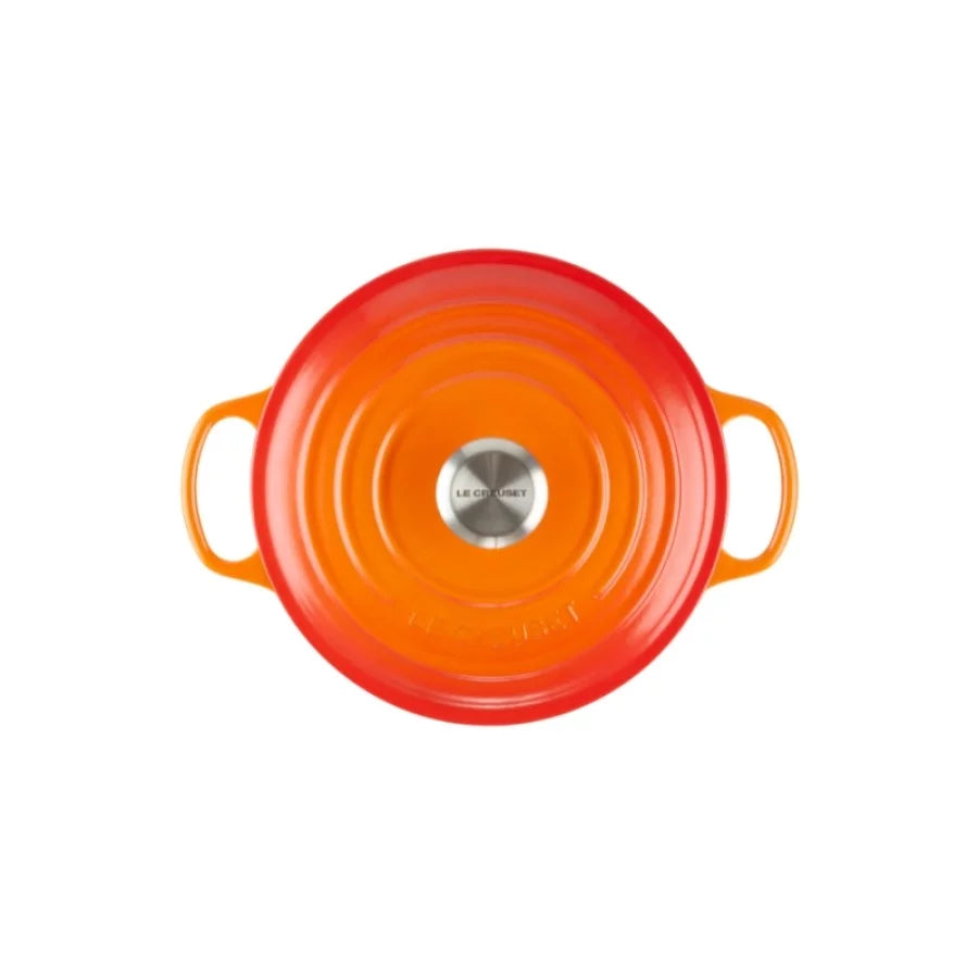 Pot LE CREUSET Cast iron round pot Ø24cm / 4.2L orange