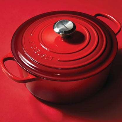 Pot LE CREUSET Cast iron pot round Ø26cm / 5.3L mat red