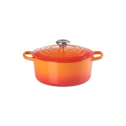 Кастрюля LE CREUSET Кастрюля чугунная круглая Ø26см / 5,3л матовый оранжевый