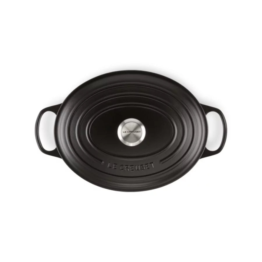 Кастрюля LE CREUSET Чугунная кастрюля овальная 31см / 6,3л матовая черная