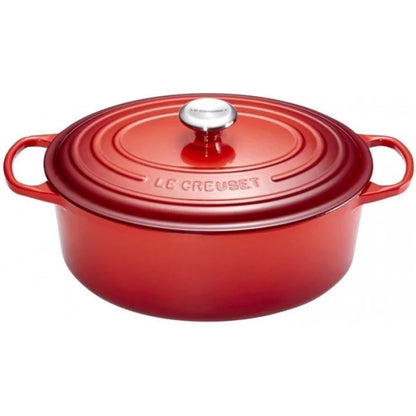 Кастрюля LE CREUSET Чугунная кастрюля овальная 31см/6,3л красная