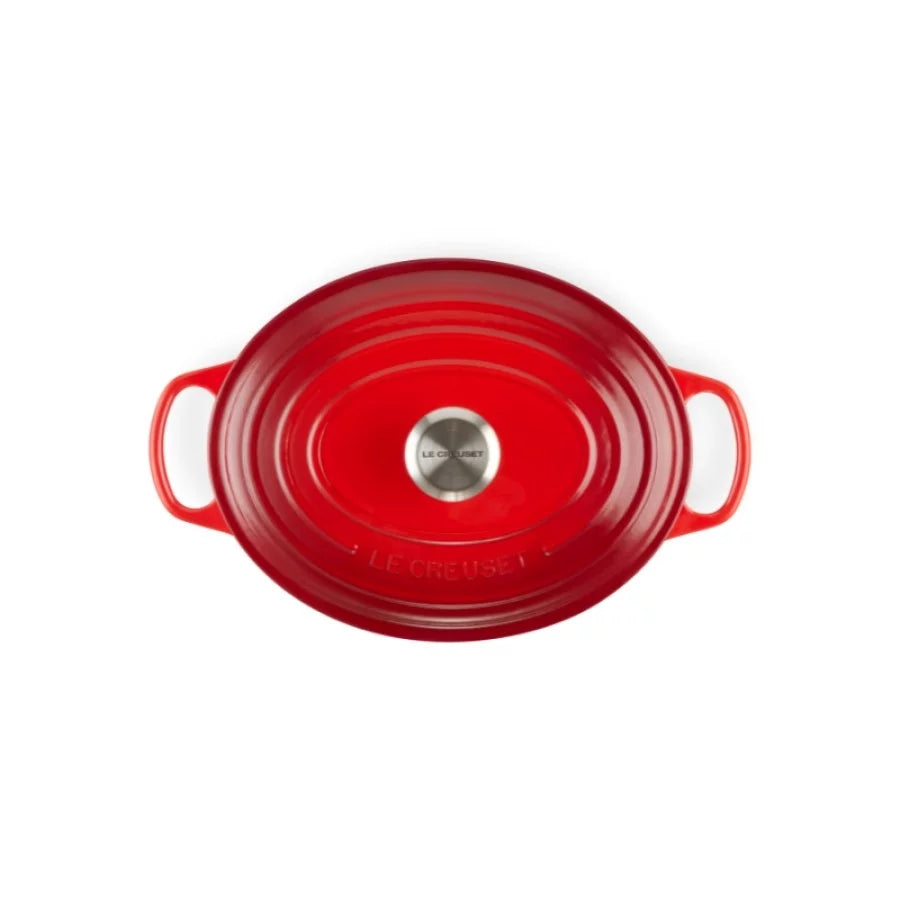 Кастрюля LE CREUSET Чугунная кастрюля овальная 31см/6,3л красная