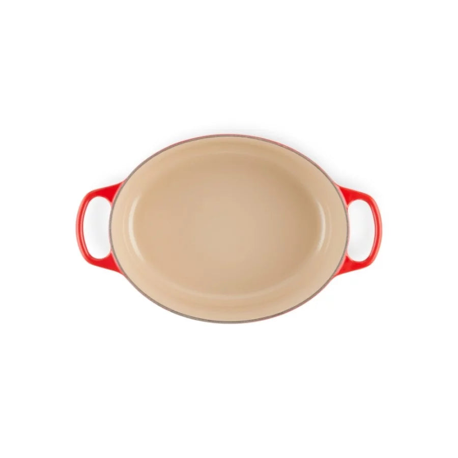 Кастрюля LE CREUSET Чугунная кастрюля овальная 31см/6,3л красная