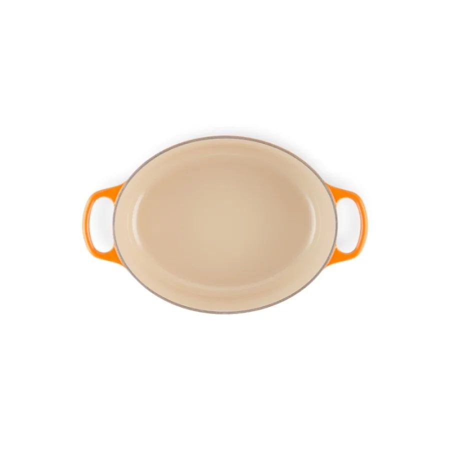 Кастрюля LE CREUSET Чугунная кастрюля овальная 31см/6,3л оранжевый