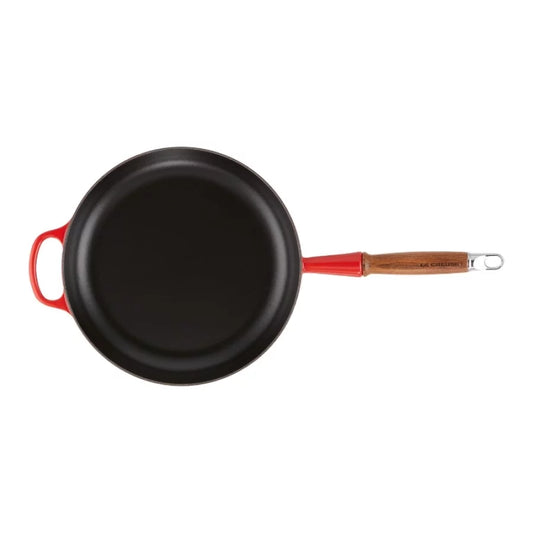 Panna LE CREUSET Cast iron pan with wooden handle Ø28cm red