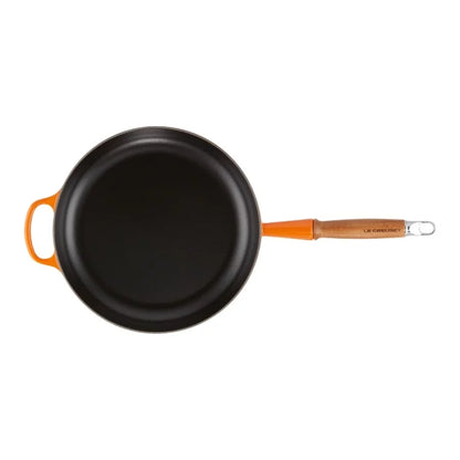 Panna LE CREUSET Cast iron pan with wooden handle Ø28cm orange