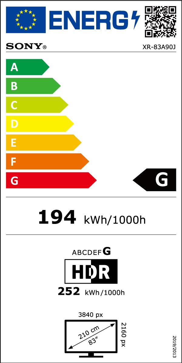 TV OLED SONY XR-83A90J