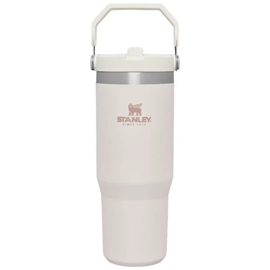 Thermal mug with straw STANLEY The IceFlow Flip Straw Tumbler 0.89L light pink