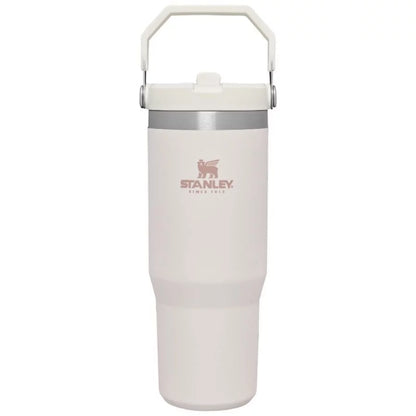 Thermal mug with straw STANLEY The IceFlow Flip Straw Tumbler 0.89L light pink