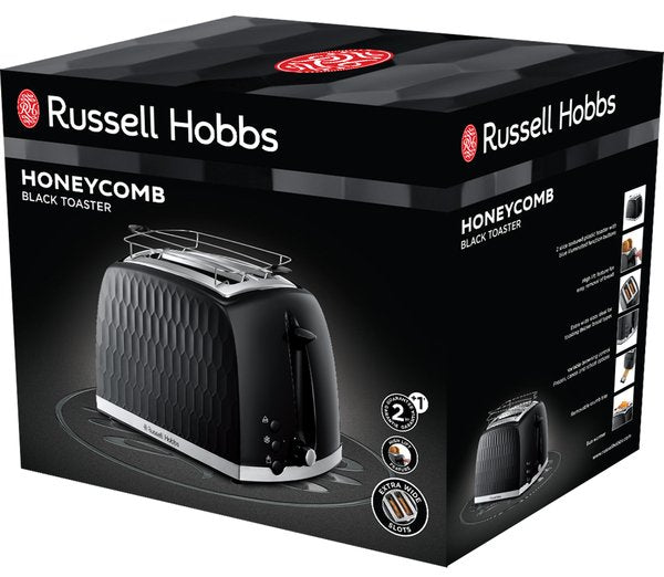 Tosteris RUSSELL HOBBS 26061-56 Honeycomb 2 Slice Black 26061-56