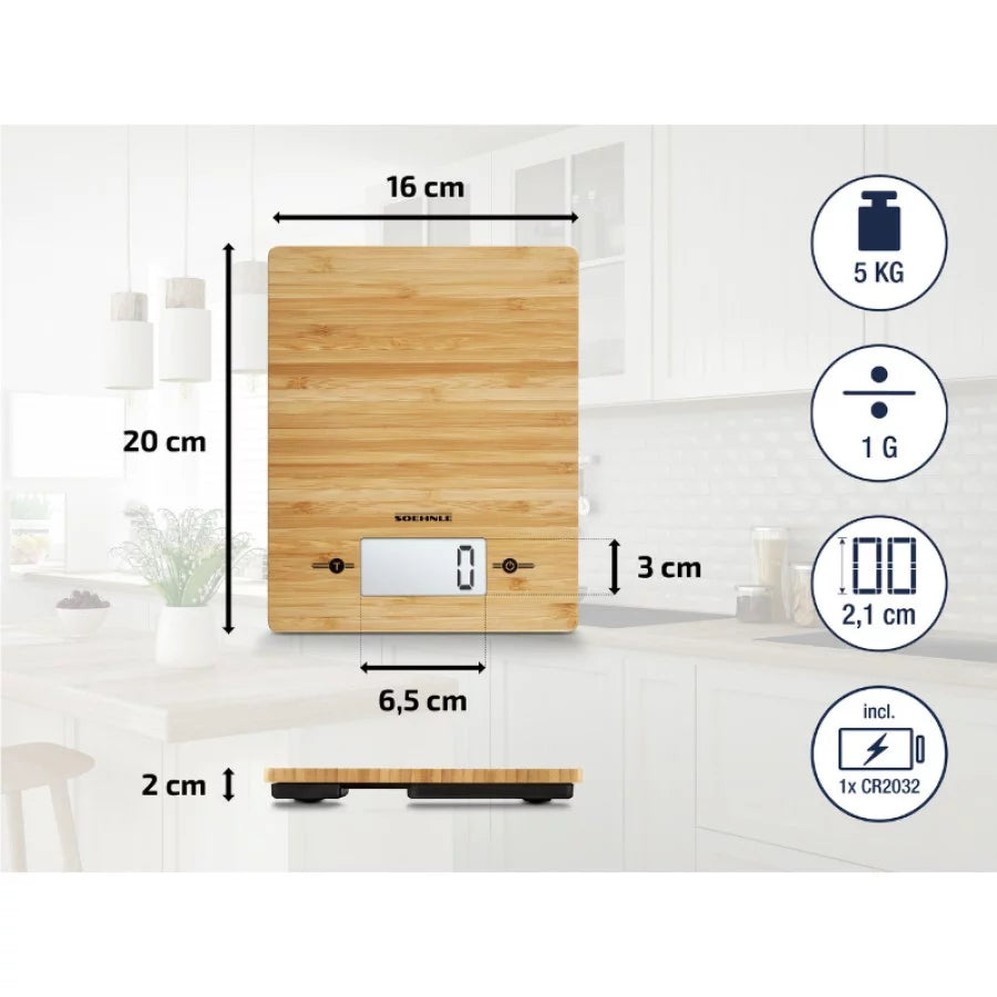 Kitchen scale SOEHNLE Bamboo