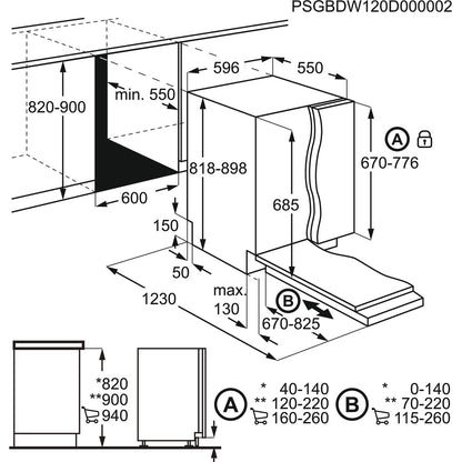 Built-in dishwasher ELECTROLUX EEG69405L