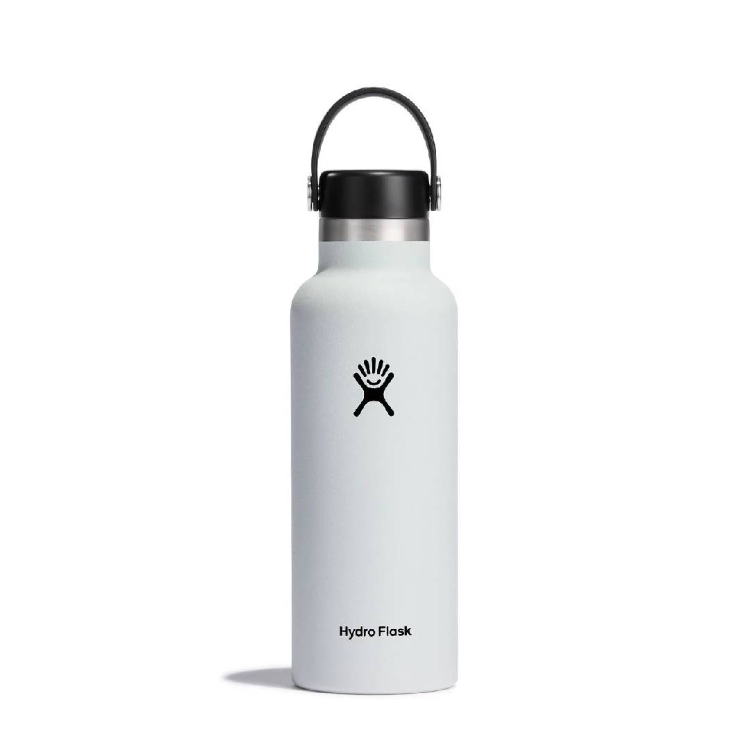 Thermos HYDRO FLASK 18 OZ STANDARD MOUTH WITH STANDARD FLEX CAP, White S18SX110