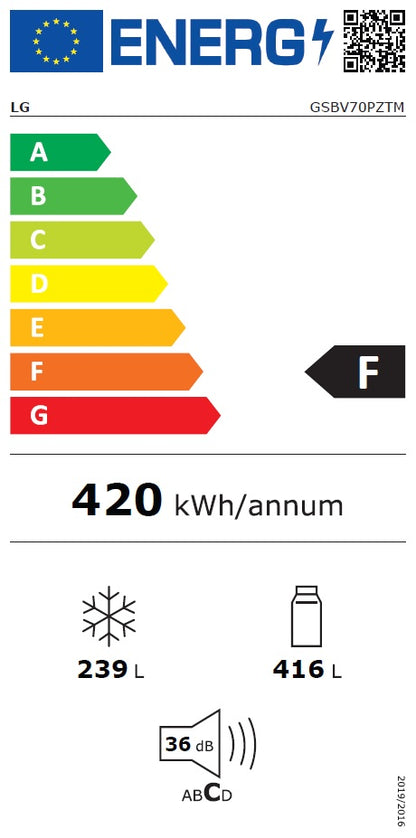 Refrigerator LG GSBV70PZTM 