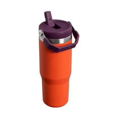 Thermal mug with straw STANLEY The IceFlowFlip Straw Tumbler 0.89L orange