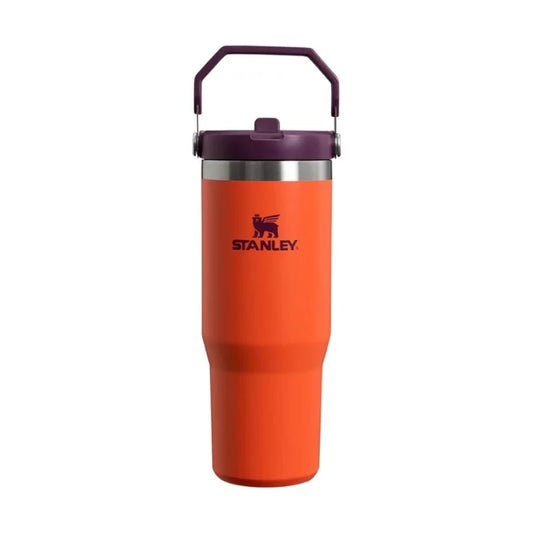 Termokrūze ar salmiņu STANLEY The IceFlowFlip Straw Tumbler 0,89L oranža