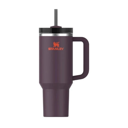 Thermal mug with straw STANLEY The Quencher H2.O FlowState Tumbler 1.18L dark purple