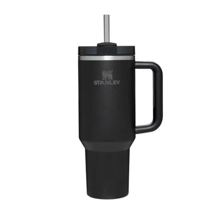 Thermal mug with straw STANLEY The Quencher H2.O FlowState Tumbler 1.18L black