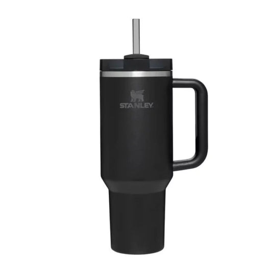 Термокружка с соломинкой STANLEY The Quencher H2.O FlowState Tumbler 1,18л черная