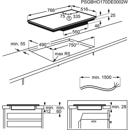 Встраиваемая индукционная варочная панель AEG IAE84411XB