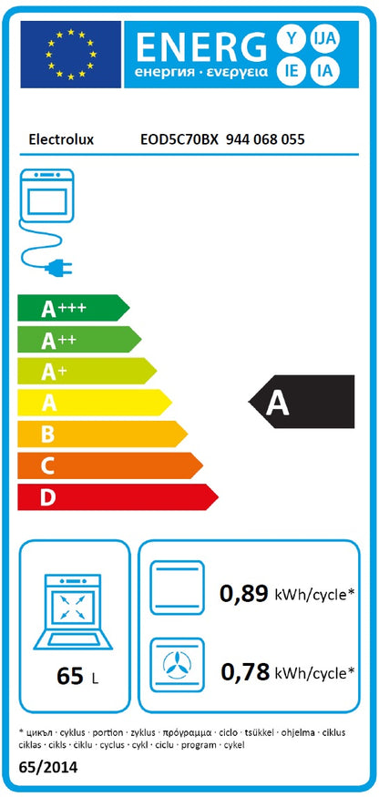 Iebūvējamā cepeškrāsns ELECTROLUX EOD5C70BX