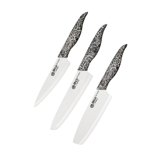 Nažu komplekts SAMURA INCA set of 3 kitchen  knives, balts SIN-0220W