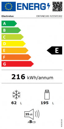 Iebūvējamais ledusskapis ELECTROLUX ENT6NE18S