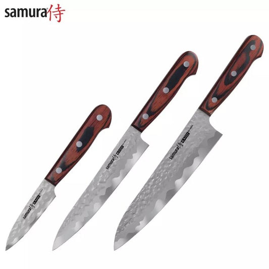 Nažu komplekts SAMURA KAIJU Set of 3 kitchen  knives SKJ-0220