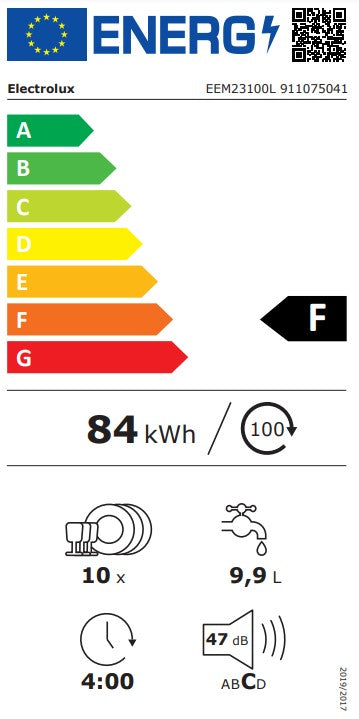 Built-in dishwasher ELECTROLUX EEM23100L