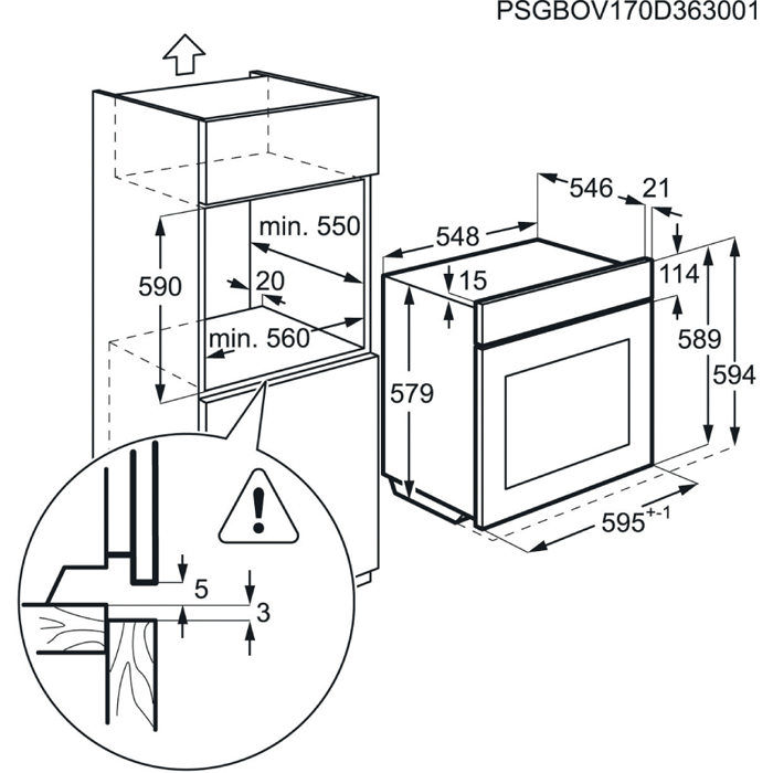 Built-in oven AEG BES331010M