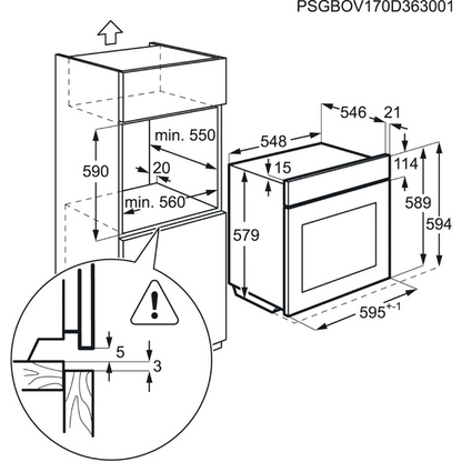 Built-in oven AEG BES331010M