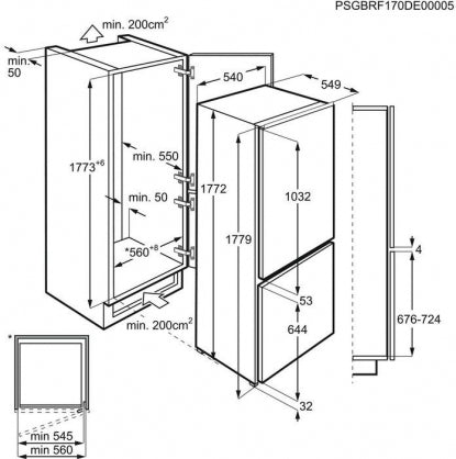 Built-in refrigerator ELECTROLUX ENT6NE18S 