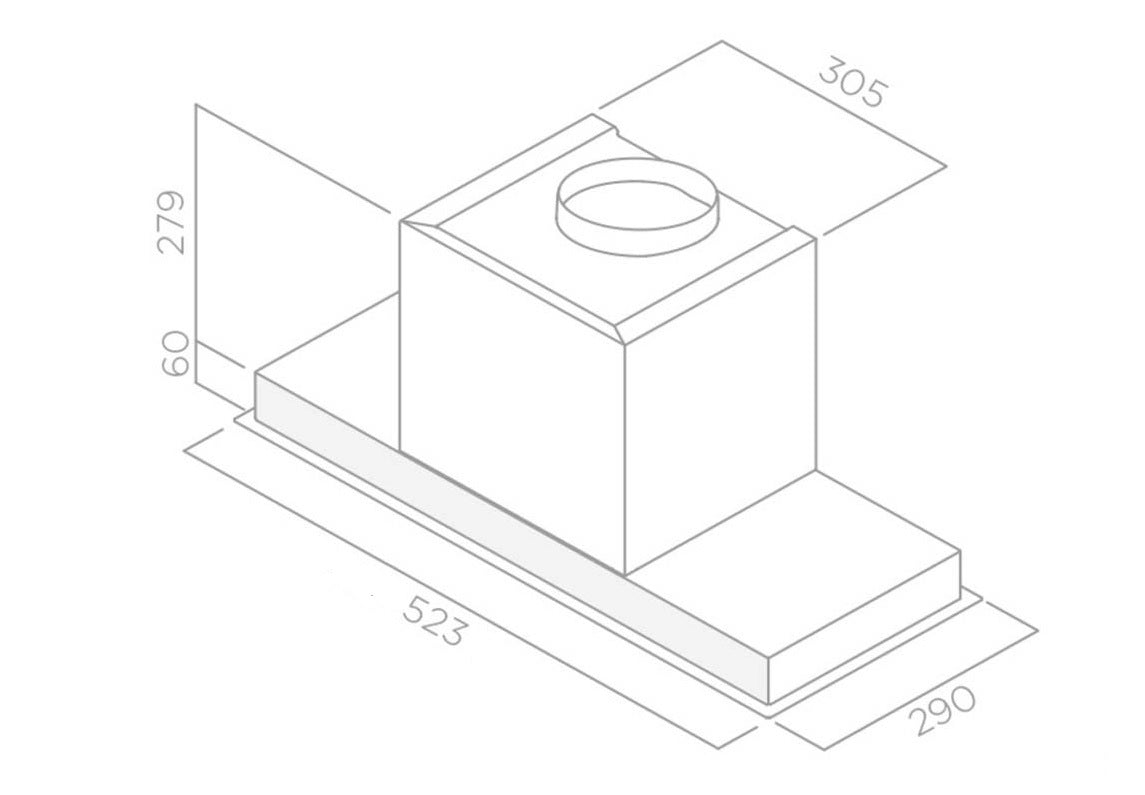 Встраиваемая вытяжка ELICA HIDDEN 2.0 IX/A/60 