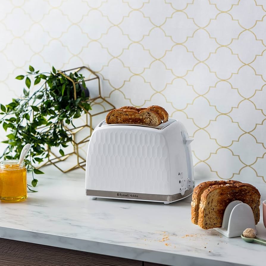 Tosteris RUSSELL HOBBS 26060-56 Honeycomb 2 Slice White 26060-56