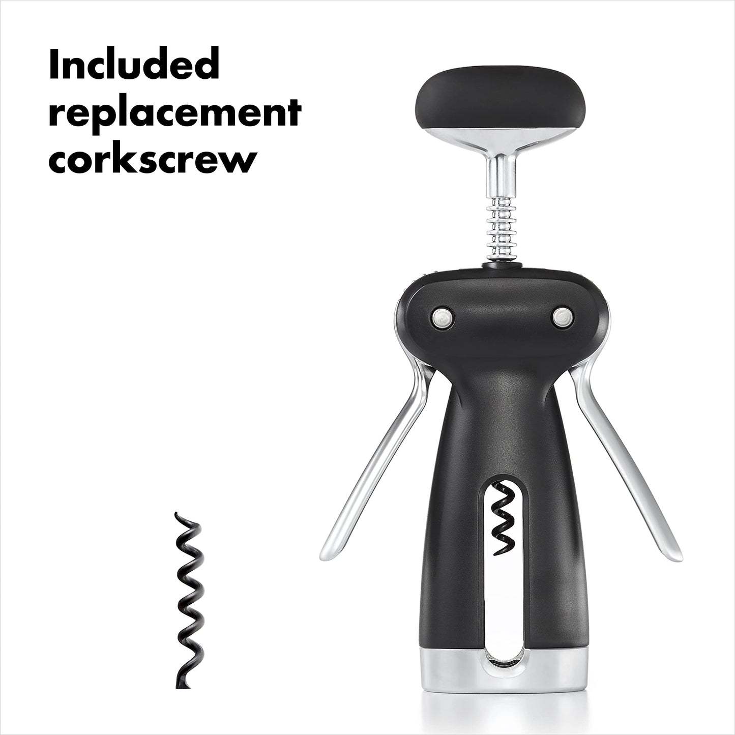 Korķviļķis OXO Steel Winged Corkscrew With Removable Foil Cutter 3113400