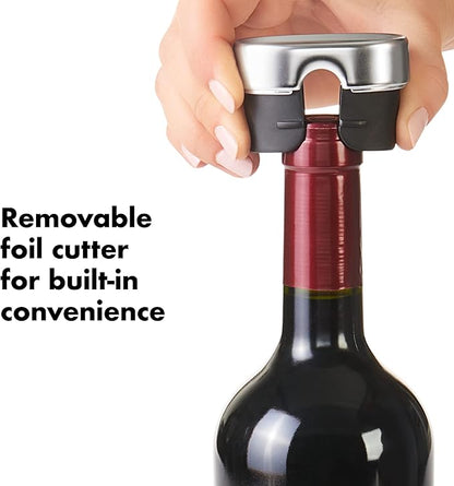 Korķviļķis OXO Steel Winged Corkscrew With Removable Foil Cutter 3113400