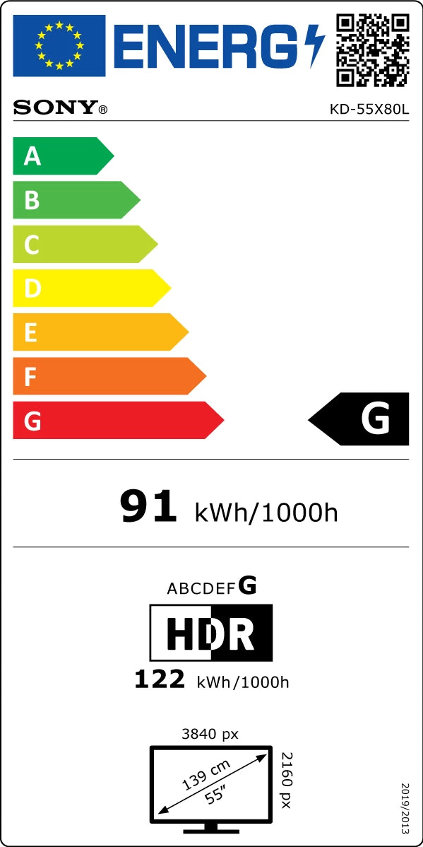 Television 4K SONY KD-55X80L