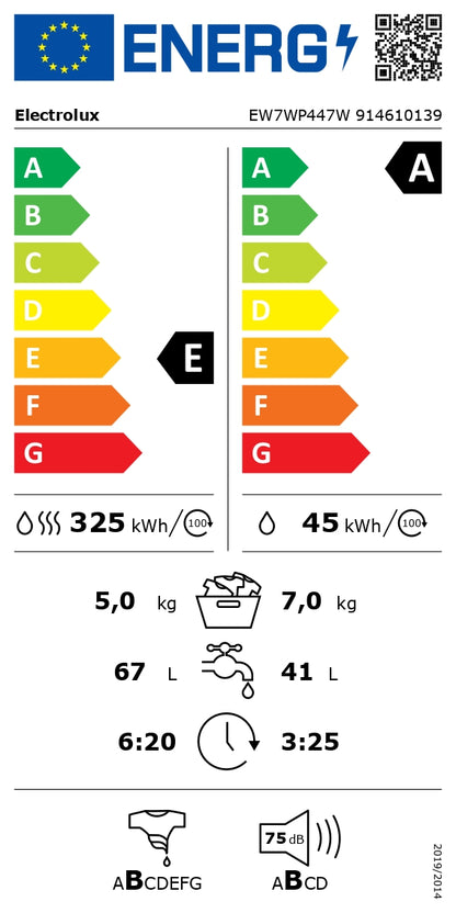 Стиральная машина с сушкой ELECTROLUX EW7WP447W 